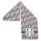 Red & Gray Polka Dots Sports Towel Folded - Both Sides Showing