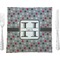 Red & Gray Polka Dots Square Dinner Plate