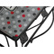 Red & Gray Polka Dots Square Trivet - Detail