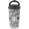 Red & Gray Polka Dots Stainless Steel Coffee Tumbler (Personalized)
