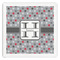 Red & Gray Polka Dots Paper Dinner Napkin - Front View