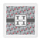 Red & Gray Polka Dots Standard Decorative Napkin - Front View