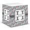 Red & Gray Polka Dots Note Cube