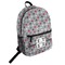 Red & Gray Polka Dots Student Backpack (Personalized)