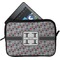 Red & Gray Polka Dots Tablet Sleeve (Small)