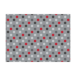 Red & Gray Polka Dots Large Tissue Papers Sheets - Heavyweight