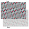 Red & Gray Polka Dots Tissue Paper - Heavyweight - Small - Front & Back