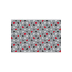 Red & Gray Polka Dots Small Tissue Papers Sheets - Heavyweight