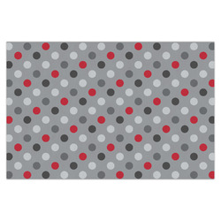 Red & Gray Polka Dots X-Large Tissue Papers Sheets - Heavyweight