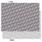 Red & Gray Polka Dots Tissue Paper - Lightweight - Large - Front & Back