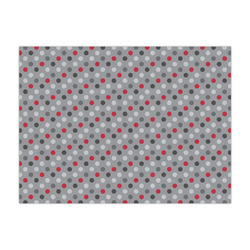 Red & Gray Polka Dots Large Tissue Papers Sheets - Lightweight