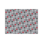Red & Gray Polka Dots Medium Tissue Papers Sheets - Lightweight