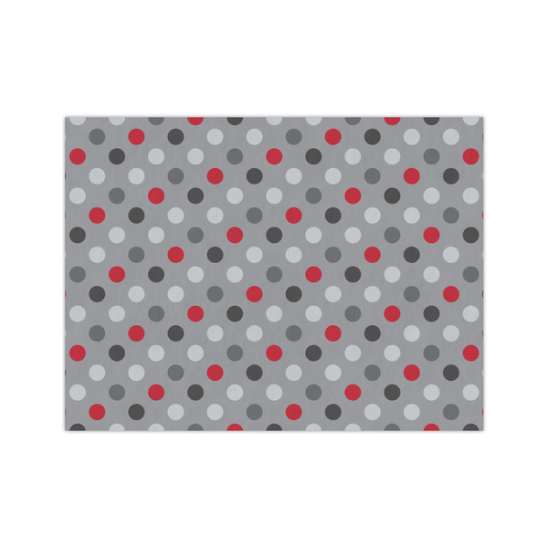 Custom Red & Gray Polka Dots Medium Tissue Papers Sheets - Lightweight