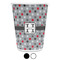 Red & Gray Polka Dots Custom Waste Basket
