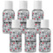 Red & Gray Polka Dots Travel Bottle Kit - Group Shot