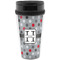 Red & Gray Polka Dots Travel Mug (Personalized)