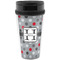 Red & Gray Polka Dots Acrylic Travel Mug without Handle (Personalized)