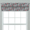 Red & Gray Polka Dots Valance - Closeup on window