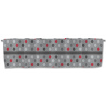 Red & Gray Polka Dots Valance (Personalized)