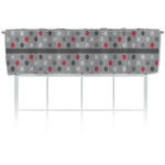 Red & Gray Polka Dots Valance (Personalized)