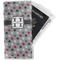 Red & Gray Polka Dots Travel Document Holder