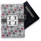 Red & Gray Polka Dots Vinyl Passport Holder (Personalized)