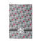 Red & Gray Polka Dots Waffle Weave Golf Towel (Personalized)