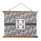 Red & Gray Polka Dots Wall Hanging Tapestry - Wide (Personalized)