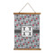 Red & Gray Polka Dots Wall Hanging Tapestry - Portrait - MAIN