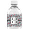 Red & Gray Polka Dots Water Bottle Label - Single Front