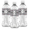 Red & Gray Polka Dots Water Bottle Labels - Front View