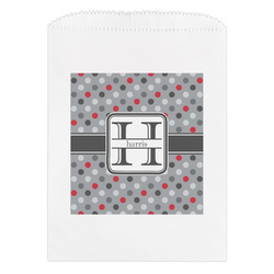 Red & Gray Polka Dots Treat Bag (Personalized)