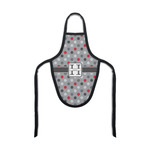Red & Gray Polka Dots Bottle Apron (Personalized)