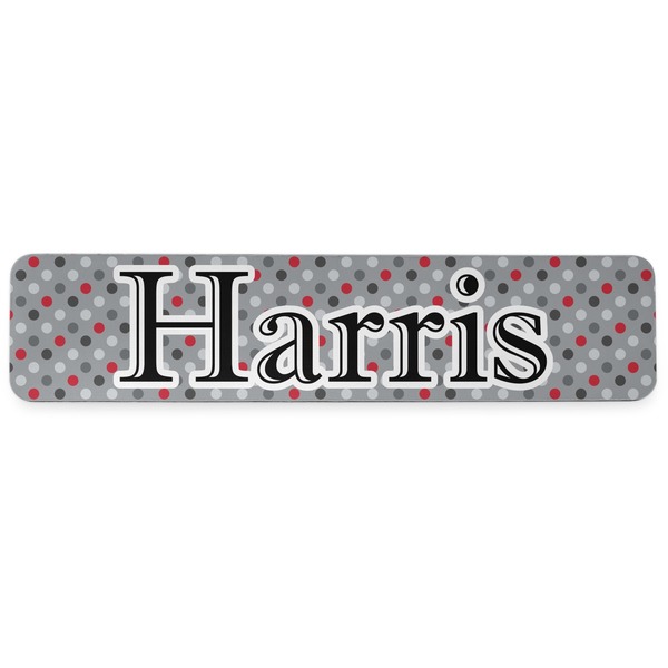Red & Gray Polka Dots Wrist Rest - Apvl