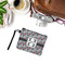 Red & Gray Polka Dots Wristlet ID Cases - LIFESTYLE