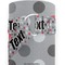 Red & Gray Polka Dots Yoga Mat Strap Close Up Detail