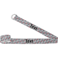 Red & Gray Polka Dots Yoga Strap (Personalized)