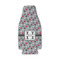 Red & Gray Polka Dots Zipper Bottle Cooler - Set of 4 - FRONT