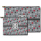 Red & Gray Polka Dots Zippered Pouches - Size Comparison