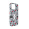 Red & Gray Polka Dots iPhone Case - Plastic - iPhone 13 Mini (Personalized)