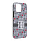 Red & Gray Polka Dots iPhone 13 Pro Max Tough Case - Angle