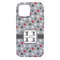 Red & Gray Polka Dots iPhone 13 Pro Max Tough Case - Back
