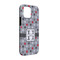 Red & Gray Polka Dots iPhone 13 Tough Case - Angle
