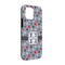 Red & Gray Polka Dots iPhone Case - Rubber Lined - iPhone 13 (Personalized)