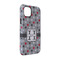 Red & Gray Polka Dots iPhone Case - Rubber Lined - iPhone 14 (Personalized)