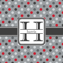 Red & Gray Polka Dots