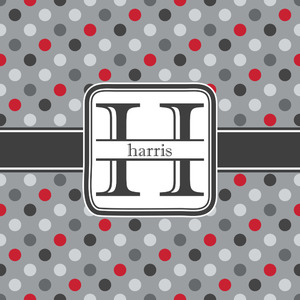 Red & Gray Polka Dots