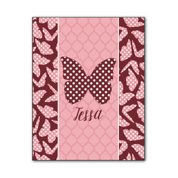 Polka Dot Butterfly Wood Print - 11x14 (Personalized)