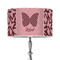 Polka Dot Butterfly 12" Drum Lampshade - ON STAND (Poly Film)