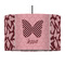 Polka Dot Butterfly 12" Drum Lampshade - PENDANT (Fabric)